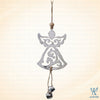 Angelique Metal Angel with Bell Dangle Ornament