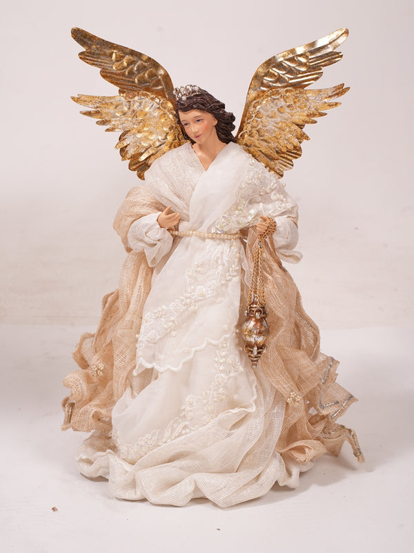18" Santina Sinamay Angel with Embroidery