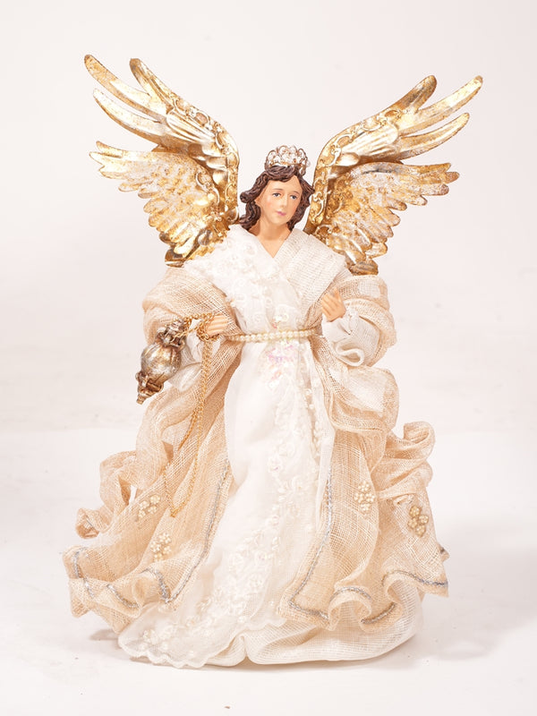 14" Santina Sinamay Angel with Embroidery