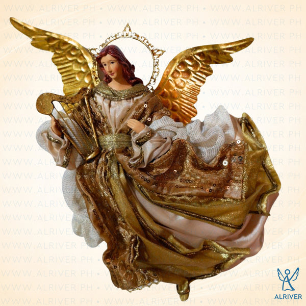 10" Athena Flying Angel, Beige Gold