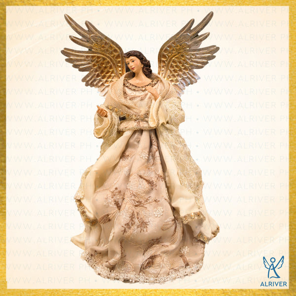 12" BEATRIZ FILIPINIANA ANGEL, BEIGE GOLD