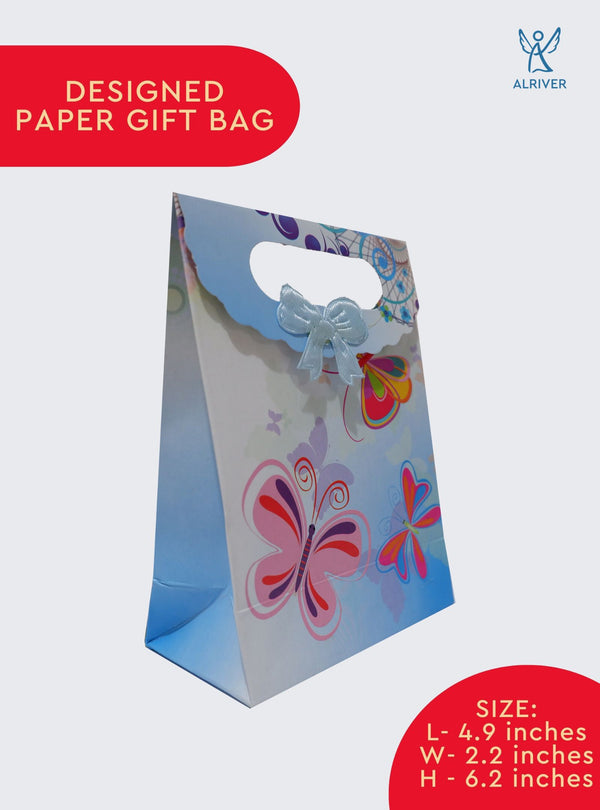 BLUE BUTTERFLY | SMALL PAPER GIFT BAG