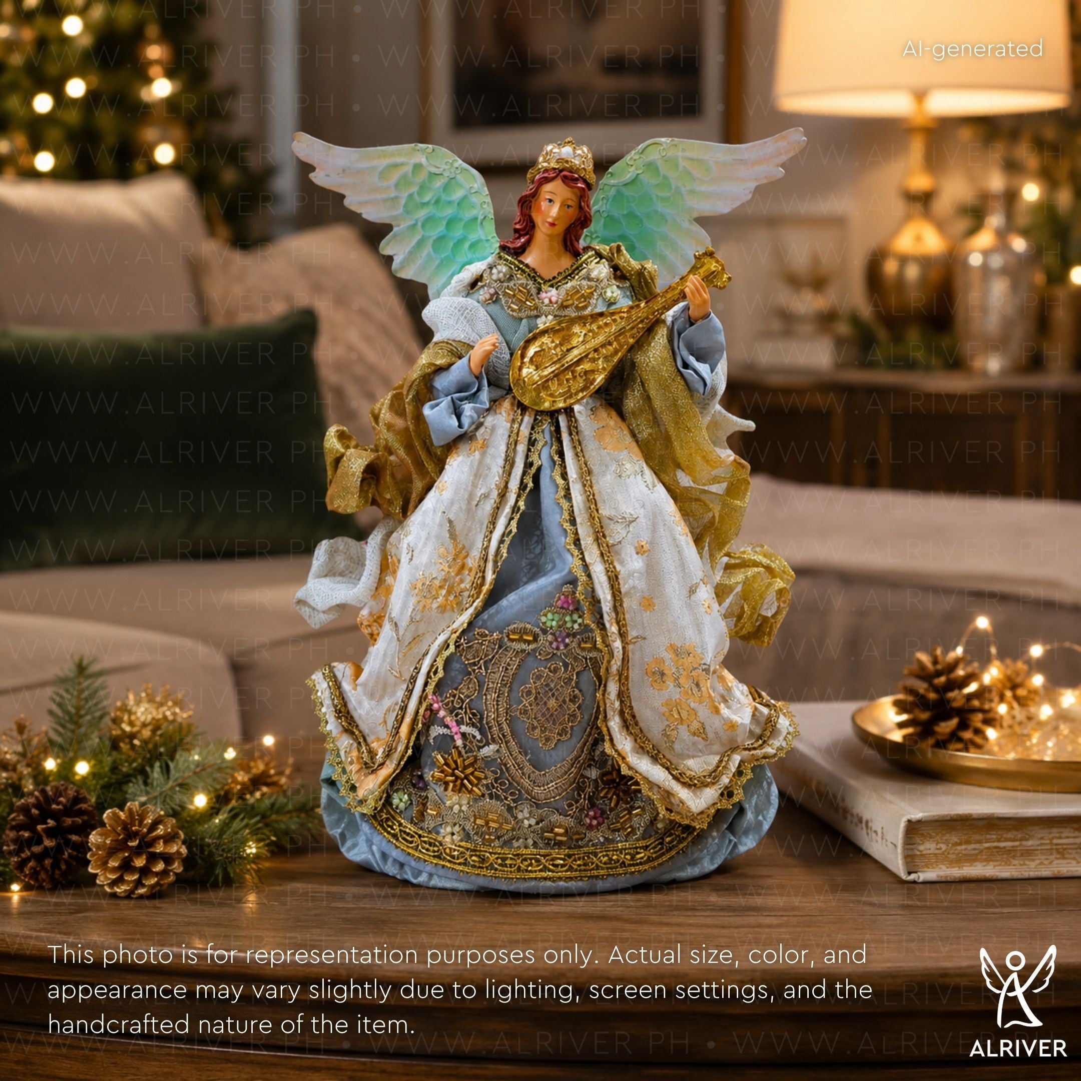 Blue Madeline Christmas Angels