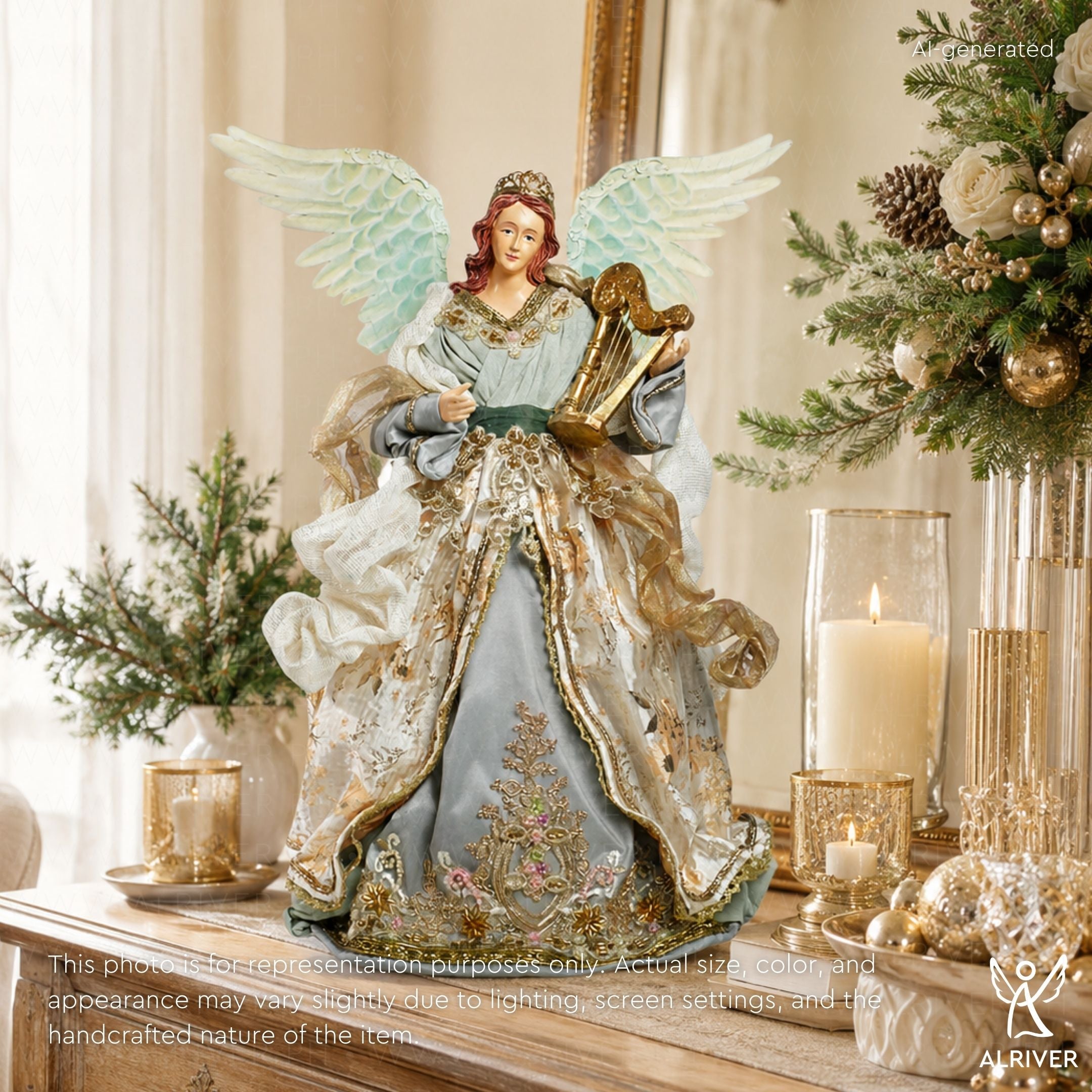 Blue Madeline Christmas Angels
