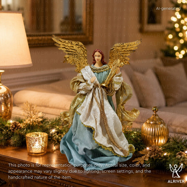 10" Briella Standing Angel, Blue