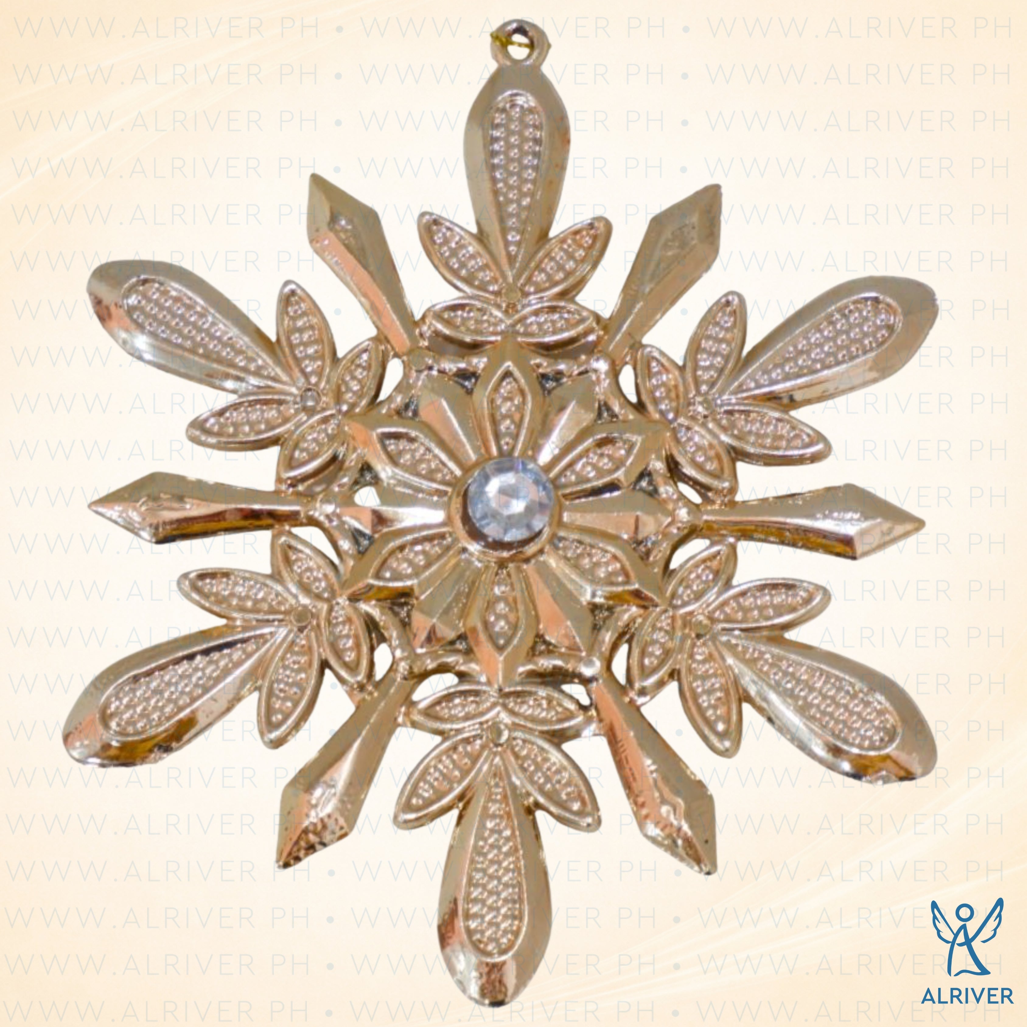 Celestia Snowflakes Ornament, Gold