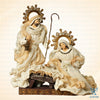 12" Celina Holy Family on Base, Celina Beige Natural