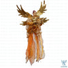 31"L Charlotte Hanging Angel with Lyre, Copper Gold