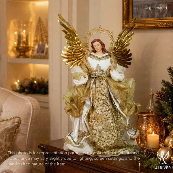 14" Cleo Standing Angel, Gold