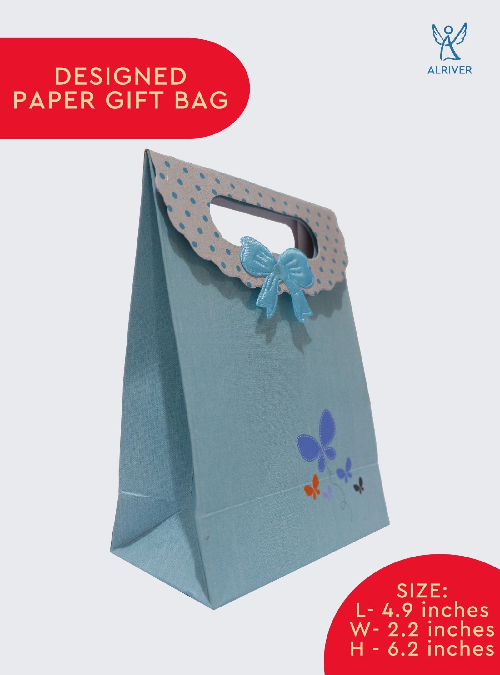 DANI BLUE | SMALL PAPER GIFT BAG