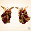 7" Daniella Flying Angel, Burgundy Gold