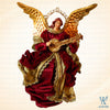 7" Daniella Flying Angel, Burgundy Gold