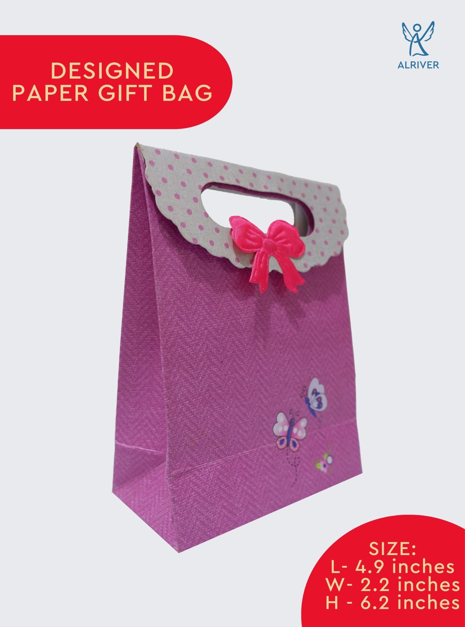 DANI PURPLE | SMALL PAPER GIFT BAG