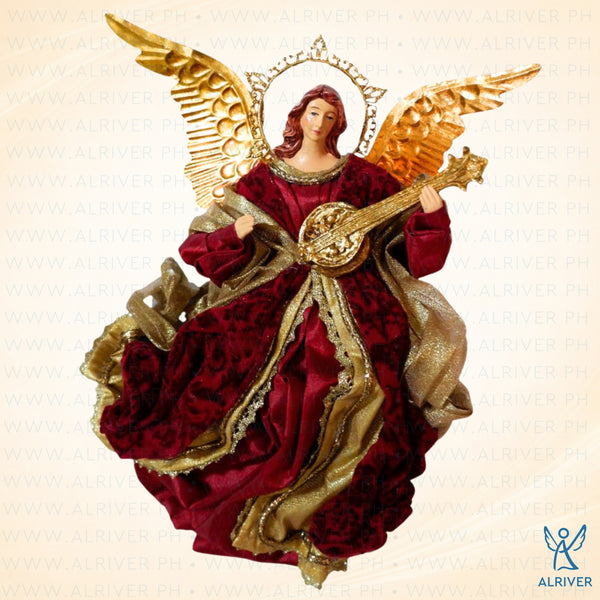 10" Diana Flying Angel, Burgundy Gold