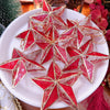 Red Star Capiz Ornament