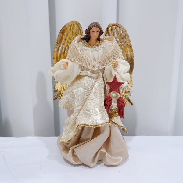 8" Aurelia Christmas Angel with Red Parol in Gift Box