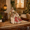 9" Eduardo Holy Family on Base, Beige Brocade (with gift packaging)