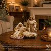 7" Enzo Holy Family on Base, Mauve Pink
