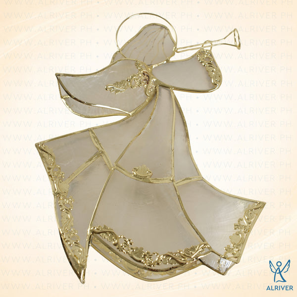 Faith Capiz Angel Table Top Ornament