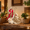 9" Fernando Holy Family on Base, Burgundy Gold (with gift packaging)