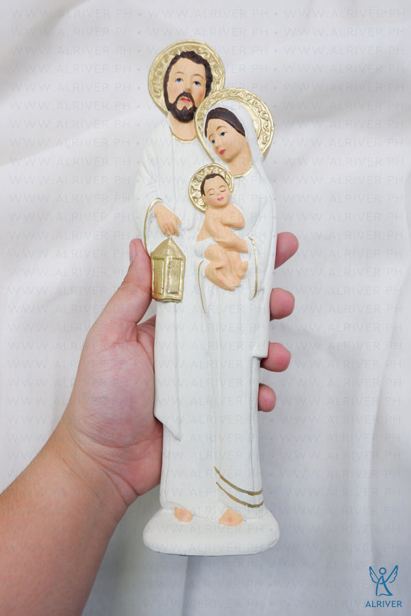 8" Holy Family Resin Figure, Beige