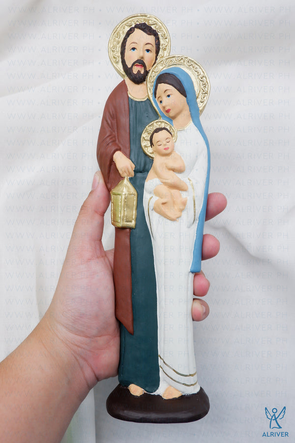 8" Holy Family Resin Figure, Multicolored