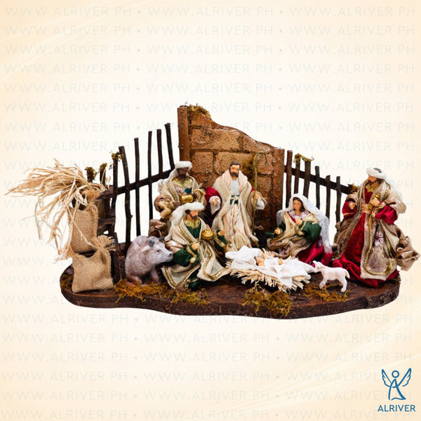 6.5" Isaac Nativity Scene, Multicolored