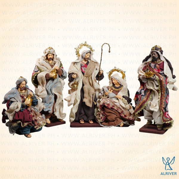 12" Night at Bethlehem Nativity Set, Multicolored