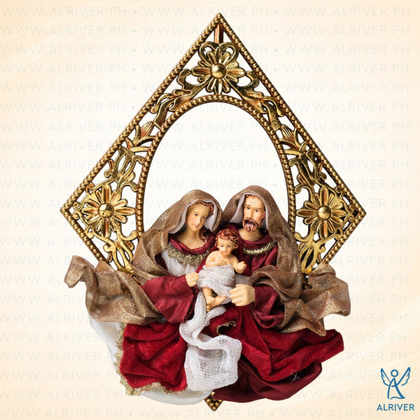 Joaquin Holy Family Hanging Frame, Burgundy