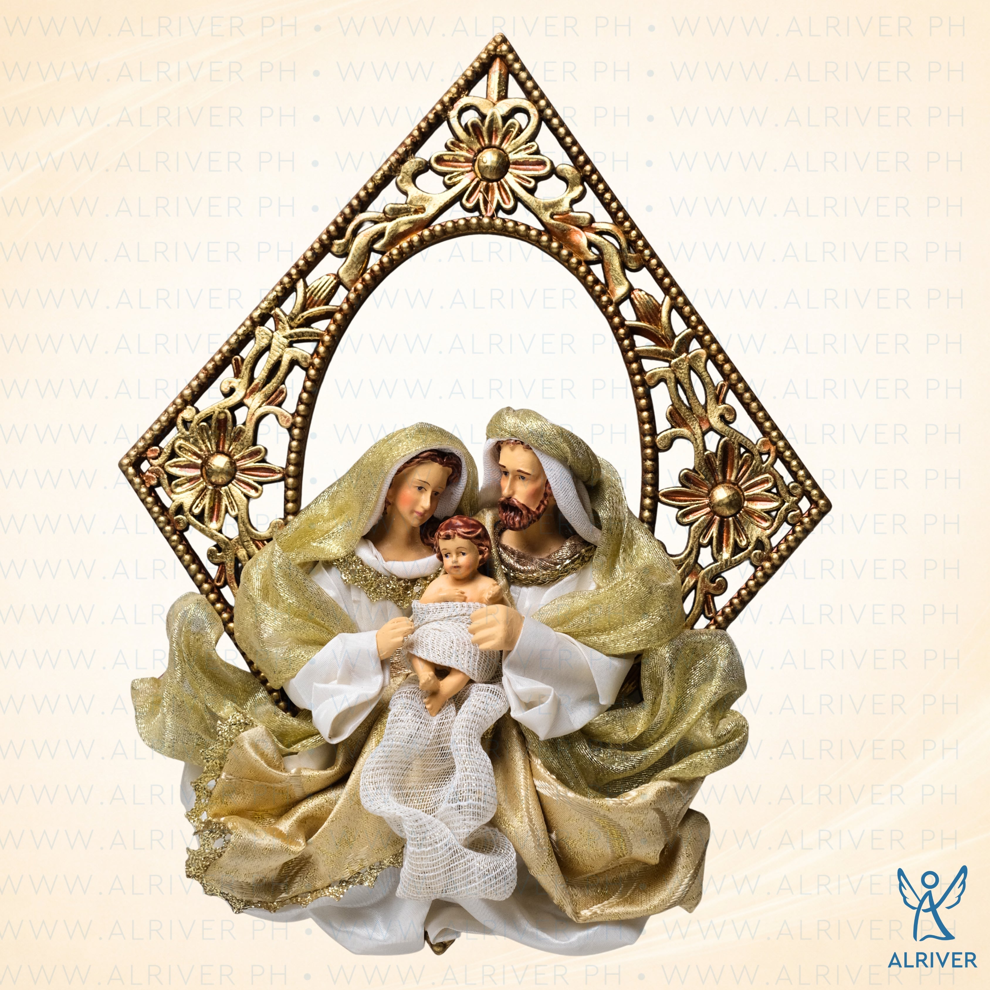 Julian Holy Family Hanging Frame, Gold