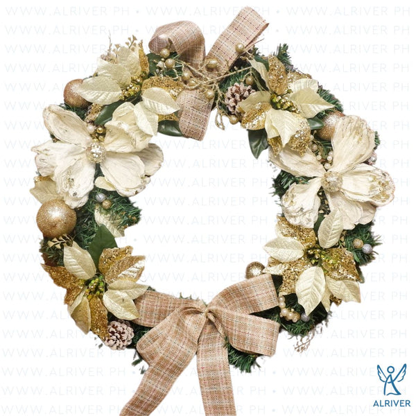 Kiara Floral Wreath (Medium 21" dia)