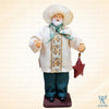 8" Pinoy Kuya Santa with Red Parol, Beige Green in Gift Box