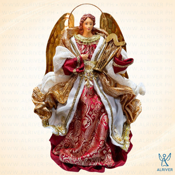 10" Larisa Standing Angel with Harp