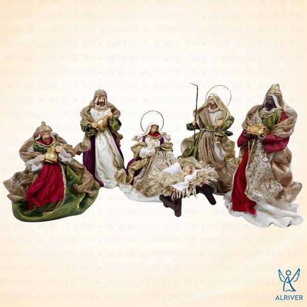 10" Leandro Nativity Set of 6, Multicolored