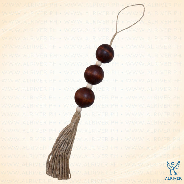 Likha Brown Wooden Ball with Jute String