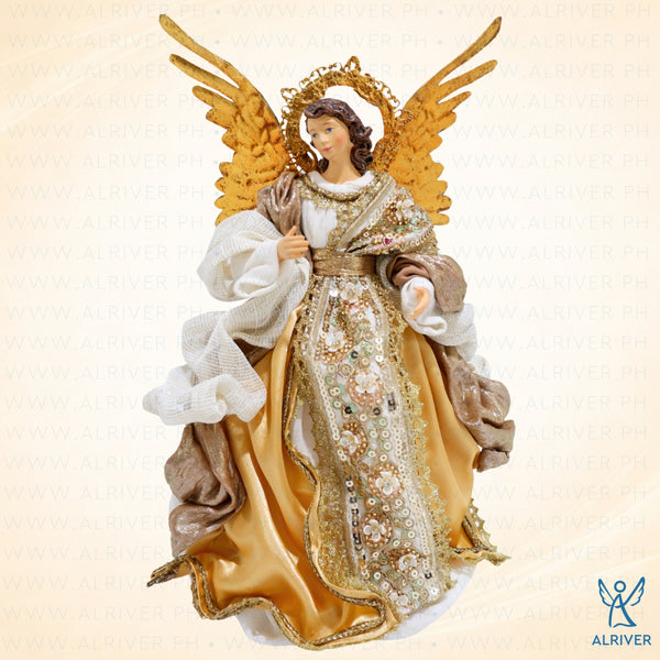 12" Luciana Standing Angel, Gold