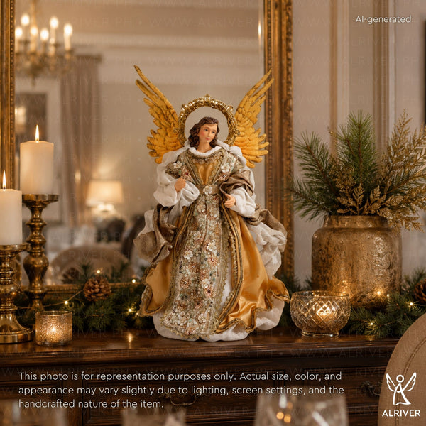 14" Luciana Standing Angel, Gold