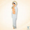 8" Madonna and Child Resin Figure, Beige