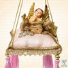 Mae Cherub Pink Gold Pillow Ornament