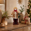 8" Pinoy Manong Santa with Green Parol in Gift box