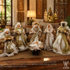 10" Marcelo Nativity Set of 6, Beige Gold
