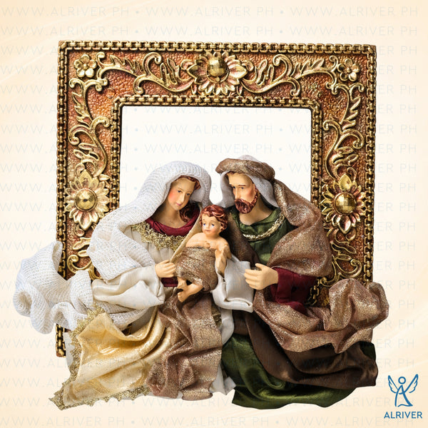Marco Holy Family on Hanging Frame, Green Multicolored