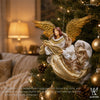 18" Margaret Flying Angel, Beige Gold