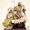 14" Martin Holy Family on Base, Beige Gold