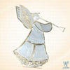 Angel of MELODY Capiz Ornament, White Gold