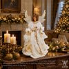 14" Mutya Standing Angel, Beige Natural