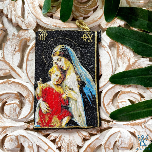 Mother Mary & Jesus, Rosary Pouches