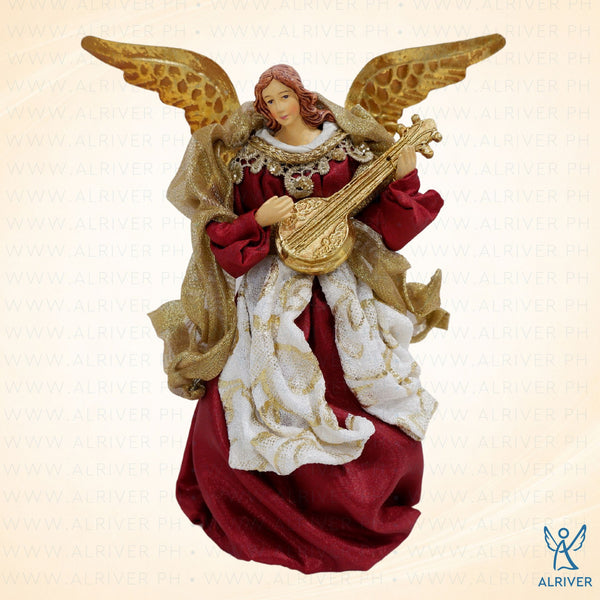 8" Naomi Mini Christmas Angel, Red