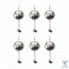 Nicholas Metal Christmas Ball with Bell Dangle Ornament