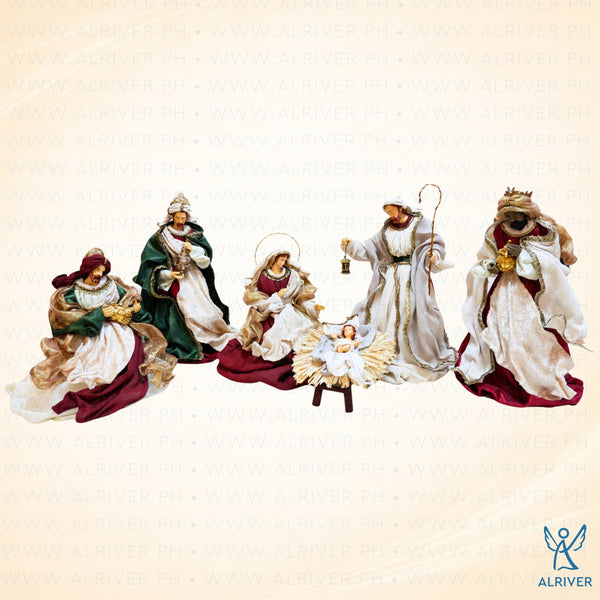 14" Nicolla Nativity Set of 6, Multicolored